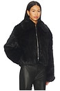 view 2 of 4 Kallie Faux Fur Jacket in Black