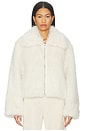 view 1 of 4 Kallie Faux Fur Jacket in Cream