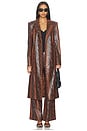 view 5 of 6 TRENCH MELANI in Chocolate Snake