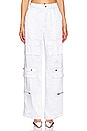 view 1 of 4 Randy Cargo Pants in White Satin