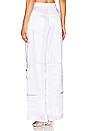 view 3 of 4 Randy Cargo Pants in White Satin