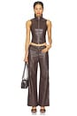 view 6 of 6 x REVOLVE Rowan Pant in Chocolate