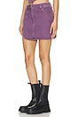 view 3 of 5 Zayne Mini Skirt in Purple Acid Wash