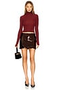 view 5 of 6 MINIFALDA CARMELLA in Cherry