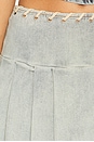 view 6 of 6 Davia Micro Skirt in Light Denim