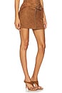 view 2 of 6 Regina Mini Skirt in Chocolate