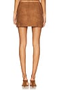 view 4 of 6 Regina Mini Skirt in Chocolate