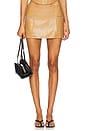view 1 of 6 Ayden Micro Skirt in Tan