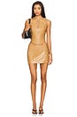 view 5 of 6 Ayden Micro Skirt in Tan