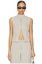 view 1 of 4 Tasha Vest in Cool Grey