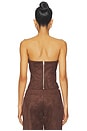 view 3 of 4 Avila Corset Top in Espresso