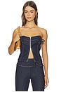 view 1 of 5 Valerie Top in Denim