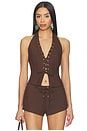 view 1 of 4 Mila Top in Chocolate