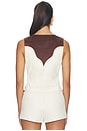 view 3 of 4 Elio Vest Top in Bone