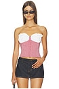view 1 of 5 Sunniva Corset Top in Cherry
