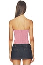 view 3 of 5 Sunniva Corset Top in Cherry