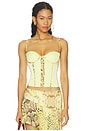 view 1 of 4 Ayana Corset Top in Lemon