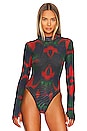 view 2 of 5 MARTINA ボディスーツ in Red Multi Print