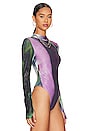view 3 of 5 Phoenix Bodysuit in Purple Multi