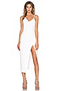 view 1 of 3 VESTIDO MIDI SIDE SLICE in White