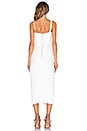 view 3 of 3 VESTIDO MIDI SIDE SLICE in White