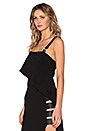 view 3 of 5 Ring Drape Tank in Black