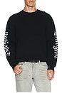 view 3 of 5 Cropped Knit Sweater in Black