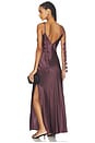 view 1 of 3 ROBE EN SOIE PASCALE in Aubergine