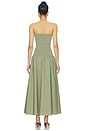 view 3 of 3 Marc Dress in Deep Lichen Green