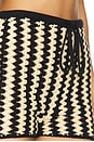 view 6 of 6 Dor Shorts in Crochet Black & White