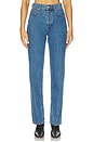view 1 of 6 Chicago Straight Leg in Mid Denim Blue