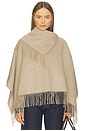 view 1 of 5 Turtma Poncho in Grey Brown Melange
