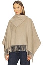 view 3 of 5 Turtma Poncho in Grey Brown Melange