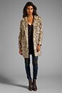 view 2 of 7 Lepards Faux Fur Dream Elaisa Coat in Dark Sand