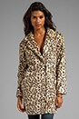 view 3 of 7 Lepards Faux Fur Dream Elaisa Coat in Dark Sand