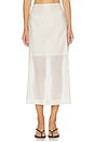 view 2 of 7 Esta Soft Organza Skirt in Soft White