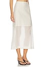 view 3 of 7 Esta Soft Organza Skirt in Soft White