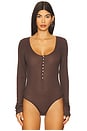 view 2 of 5 Majka Bodysuit in Warm Brown