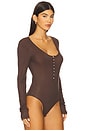 view 3 of 5 Majka Bodysuit in Warm Brown