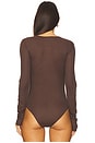 view 4 of 5 Majka Bodysuit in Warm Brown