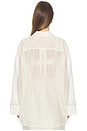 view 3 of 4 Derris Soft Organza Shirt in Soft White