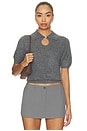 view 1 of 4 Talallia Top in Grey Melange