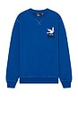 view 1 of 4 Wheel Chested Bird Crewneck Sweatshirt in Blue