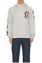view 4 of 5 La Chambre Nuit Hooded Sweatshirt in Heather Grey