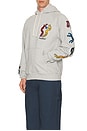 view 5 of 5 La Chambre Nuit Hooded Sweatshirt in Heather Grey