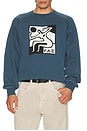 view 3 of 4 Ball Sports Crew Neck Sweatshirt in Dark Blue