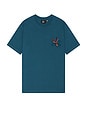 view 2 of 3 The Stand Off T-Shirt in Deep Sea Green