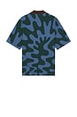 view 2 of 5 Splashed Polo Shirt in Pine Green