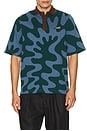 view 4 of 5 Splashed Polo Shirt in Pine Green