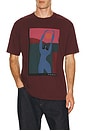 view 1 of 4 Protect The Sun T-Shirt in Dark Burgundy